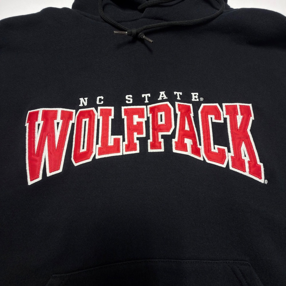 Russell Athletic NC State Wolfpack Hoodie Mens M Black Pullover Sweatshirt NCAA